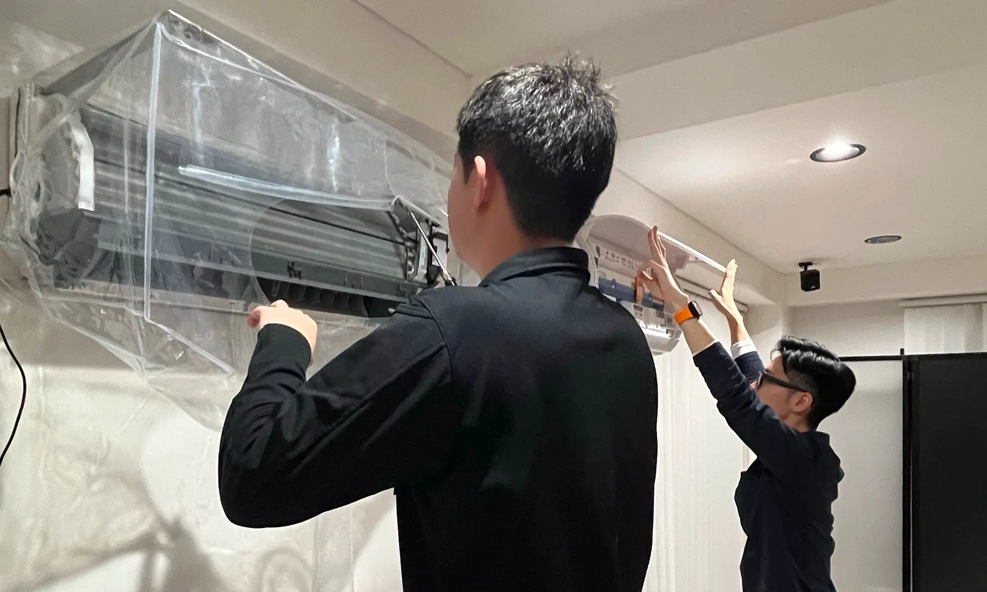 お掃除機能付きエアコンコース