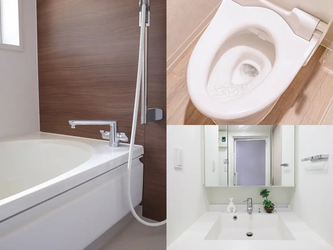 浴室＋洗面 or トイレセット