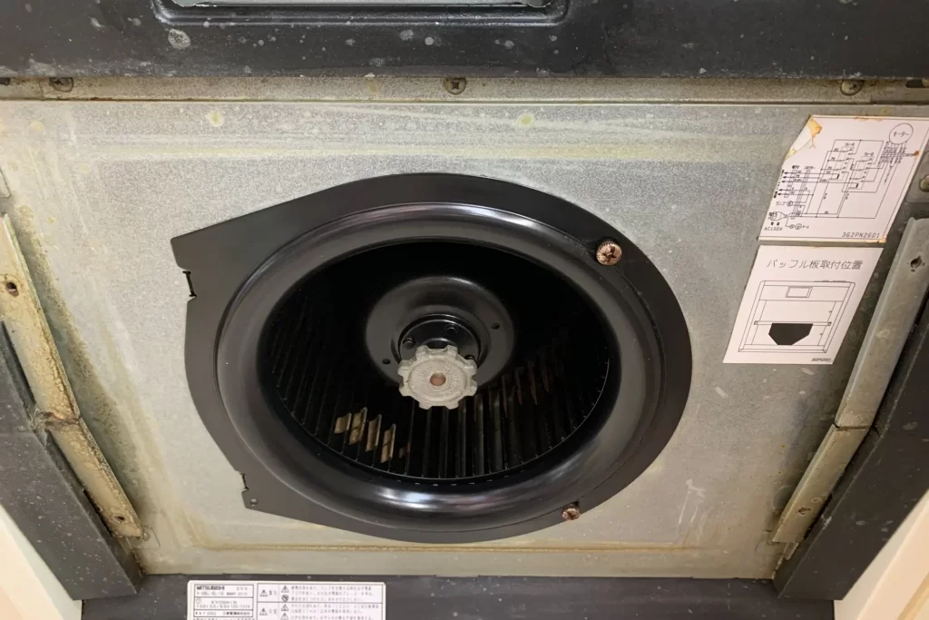 レンジフード部品分解