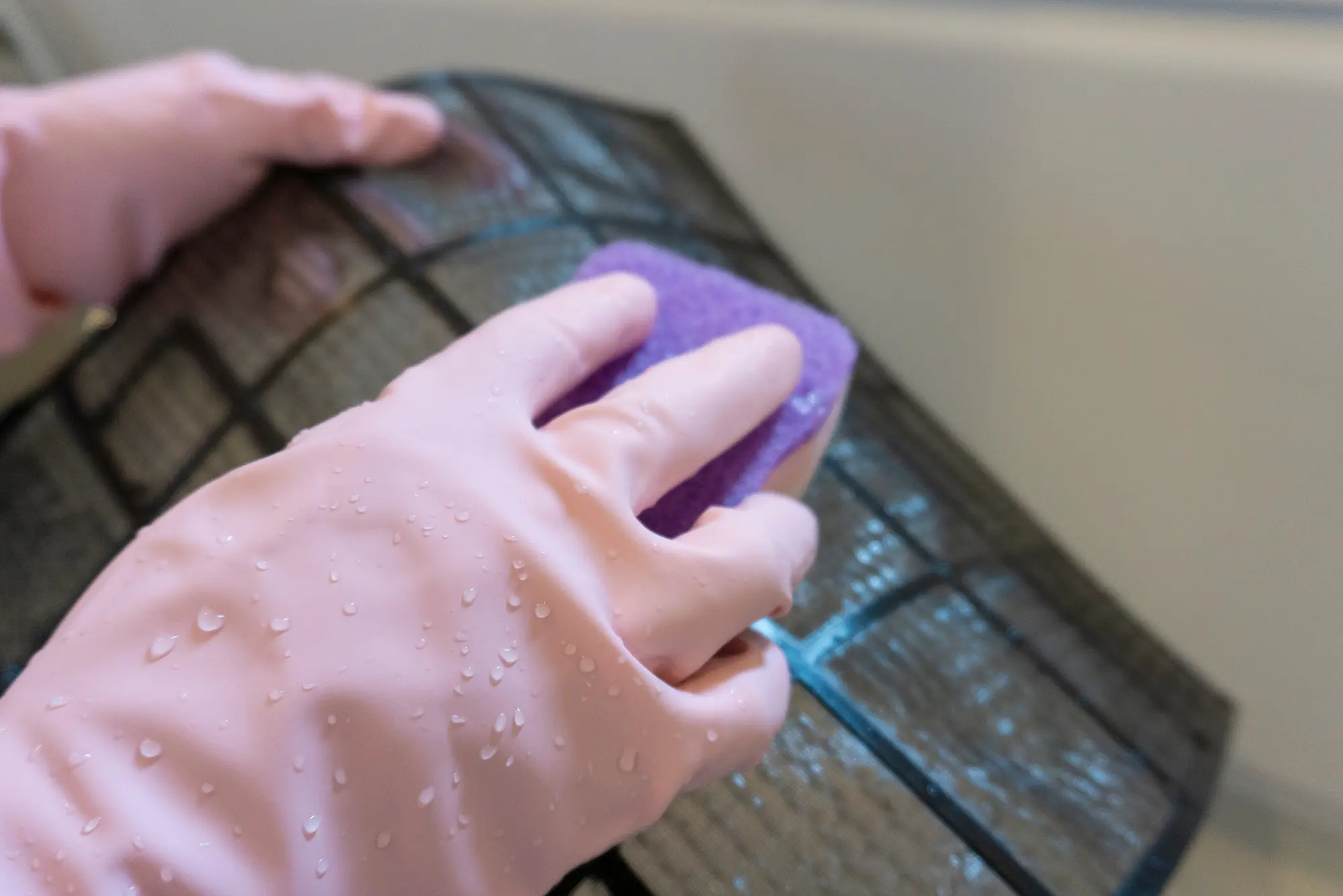 エアコン部品洗浄